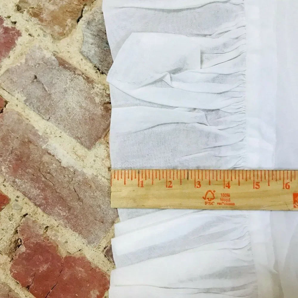 Curtain Lace Panel Semi Sheer Country 69x61” VTG